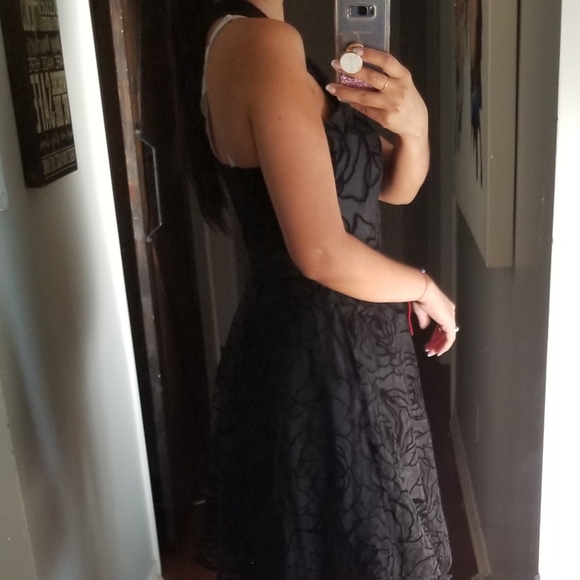 👗NIKI BLACK CHIFFON SEMI DRESS - Picture 8 of 10